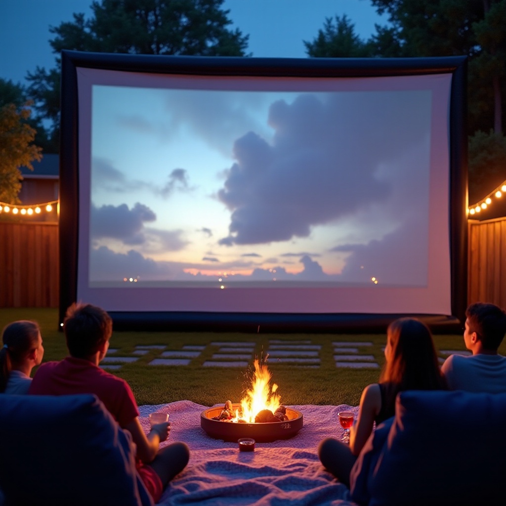 inflatable na screen ng projector vs regular