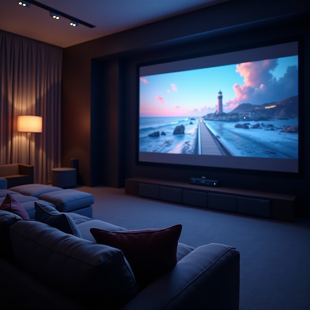 proyektor mewah dengan suara imersif